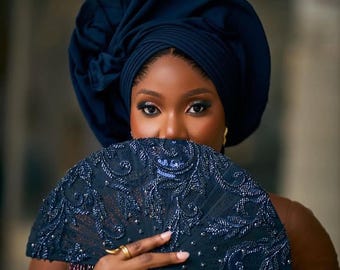 African aso ebi fan, Brides Hand fan, Traditional Wedding Brides Hand Fan, Wedding Feather Hand Fan, Nigerian Wedding Bridal Hand Fan