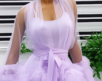 Bridesmaid robe, colored Wedding robe Wedding dress Wedding slip on lingerie Tulle robe for wedding Bridesmaid robe Pyjamas Robe