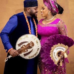 African Feather fan, Brides only Hand fan, Traditional Wedding Brides Hand Fan, Wedding Feather Hand Fan, Nigerian Wedding Bridal Hand Fan