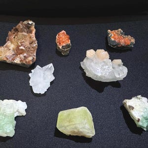 Green, Disco Ball, Clear, Orange, Included, Terminated Apophyllite Minis!