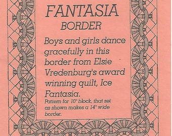 Quilt pattern Fantasia border fan border