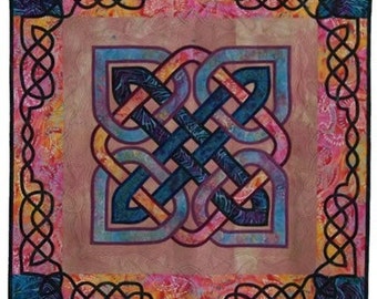 Celtic Knotwork Quilt Quilted Wall Hanging,