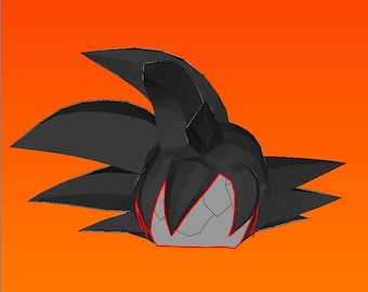 Goku Hair Pepakura Template