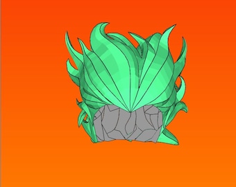 Dragon Ball Super Granolah The Survivor Hair Wig Pepakura Template