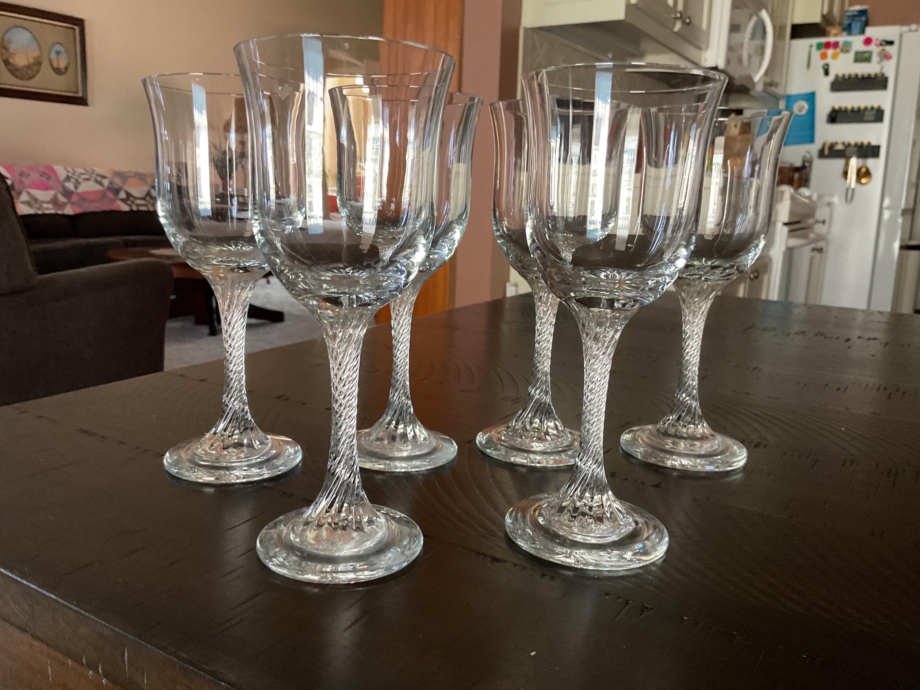 エアーツイスト グラス ワイングラス 吹きガラス！エアツイストワイングラス！足に空気の螺旋