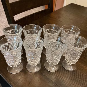 Set of 8 Juice Glasses, American Clear by Fostoria