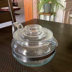 Bouilloire vintage en verre Pyrex