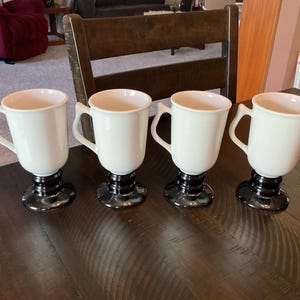 Set of 4 Irish Coffee Mugs by Hall China