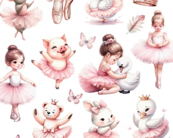 46 Watercolor ballerina clipart, Swan clipart PNG, Watercolor ballet, Digital ballerina art, Ballerina Art, Swan illustration, Ballet Png