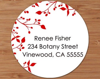 Renee (Twisted Vines) Custom Address Labels or Stickers