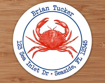 Crabby - Custom Address Labels or Stickers