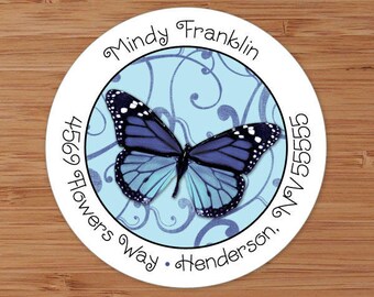 thumbnail image 2 of Gold Foil Address Labels Colorful Images 2 of 13