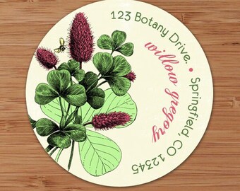 Willow Botanical Print - Address Labels or Stickers