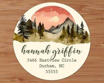 Great Outdoors Custom Address Labels or Stickers