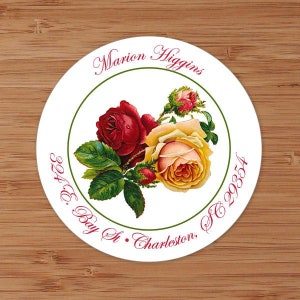 Victorian Rose - Custom Address Labels or Stickers