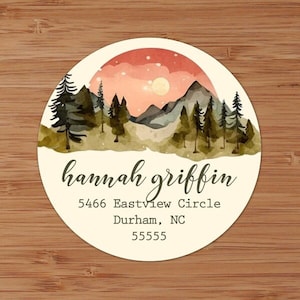 Great Outdoors Custom Address Labels or Stickers