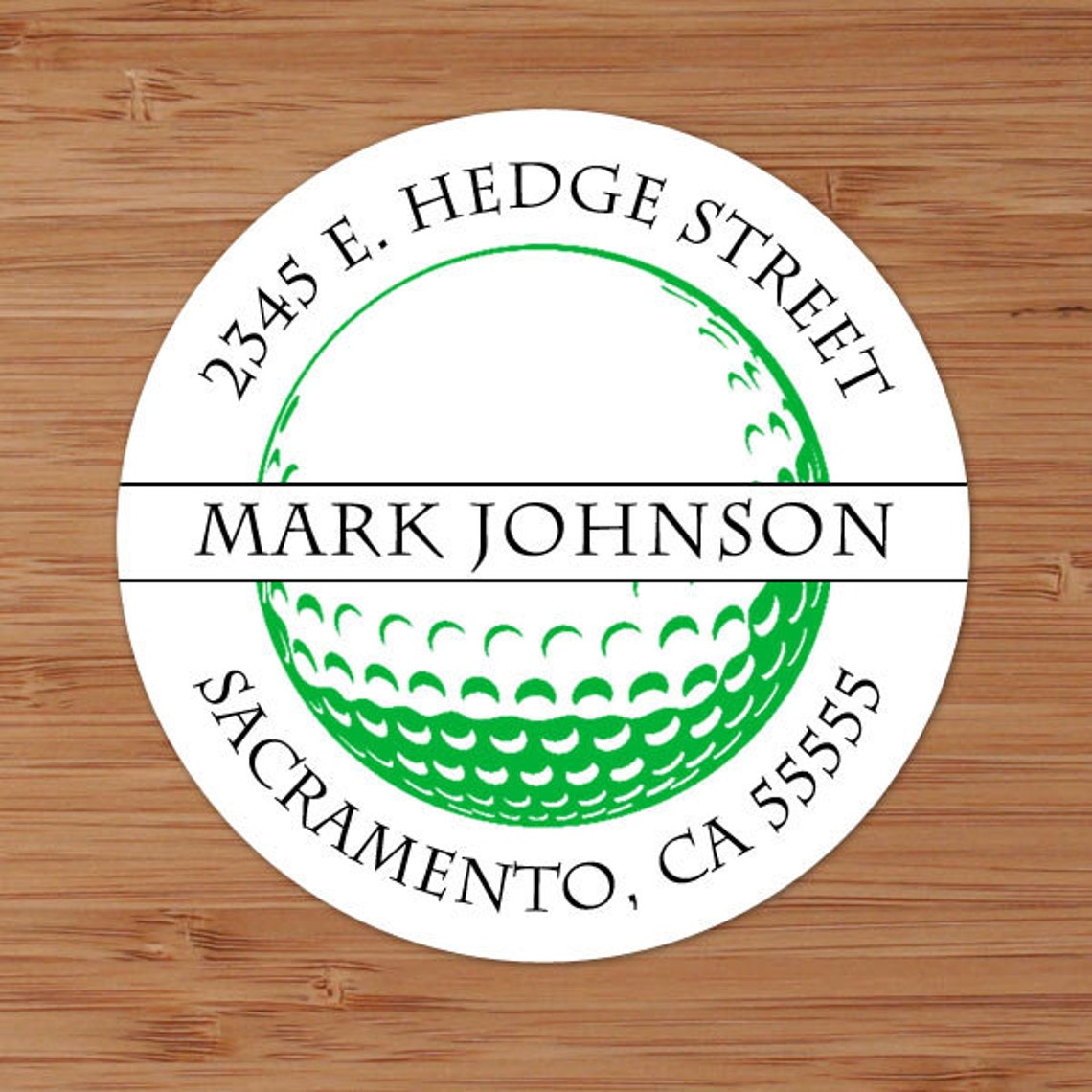 Golf Ball Custom Personalized Address Labels or Stickers Etsy