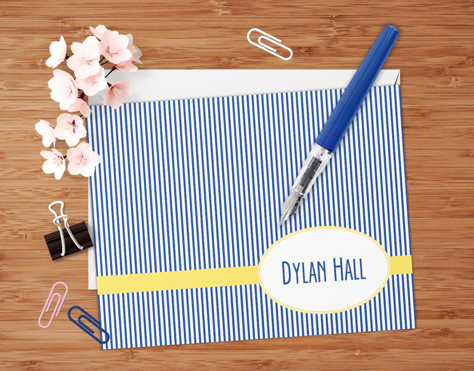 Classic Pinstripes Custom Address Labels or Stickers Etsy