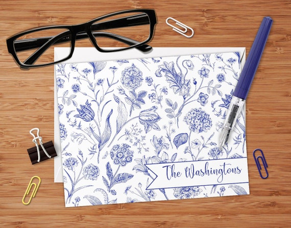 Navy Bow | 8 Flat Card Set Navy Bow | 8 Flat Card Set