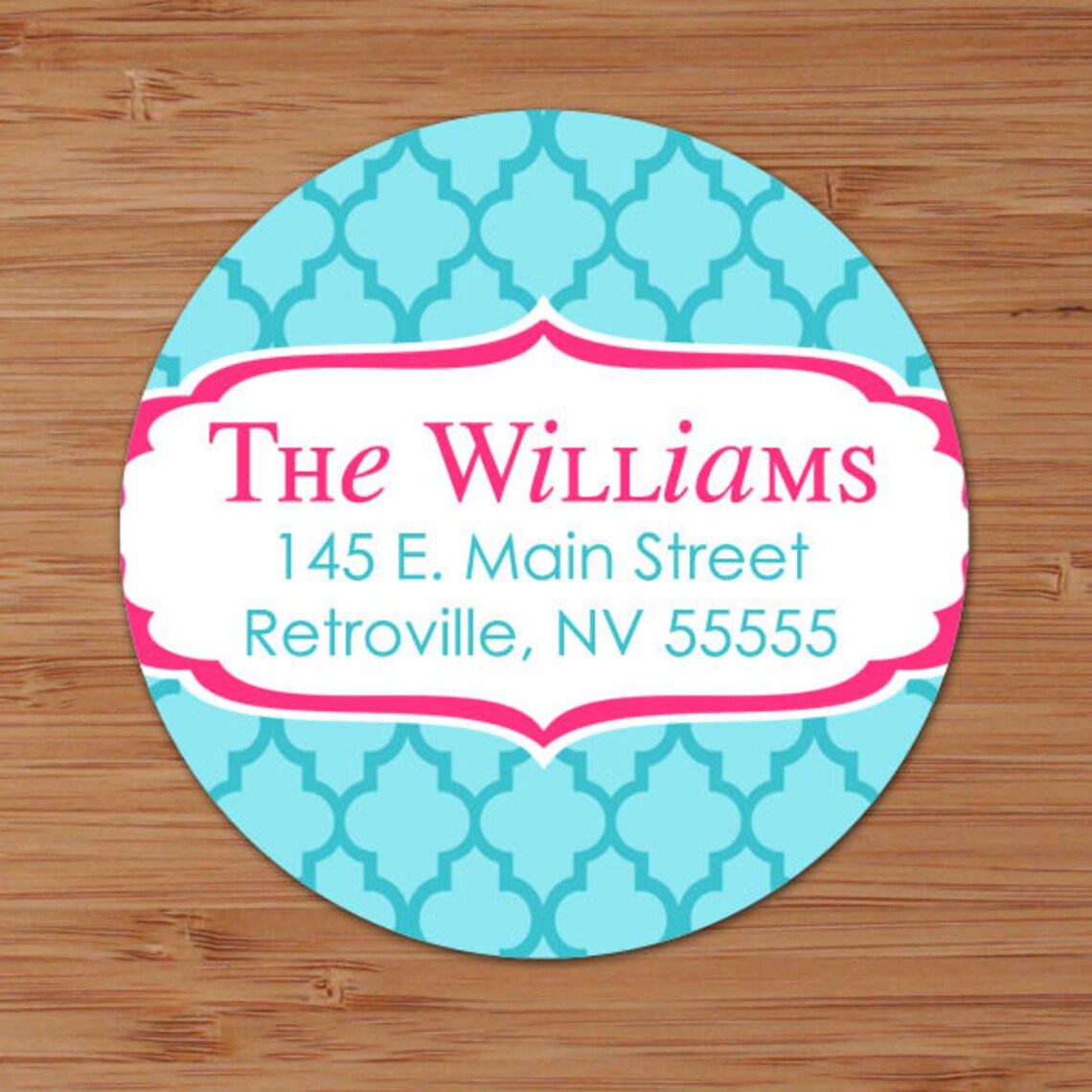 Fresh Quatrefoil CUSTOM Address Labels or Stickers Etsy