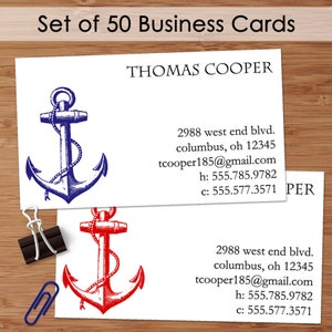 Nautical Anchor Custom Address Labels or Stickers image 4