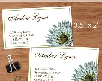 Botany (Botanical Illustration) - 50 Custom Business or Calling Cards