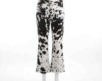 Cowhide Print Jeans, Western Rodeo Outfit