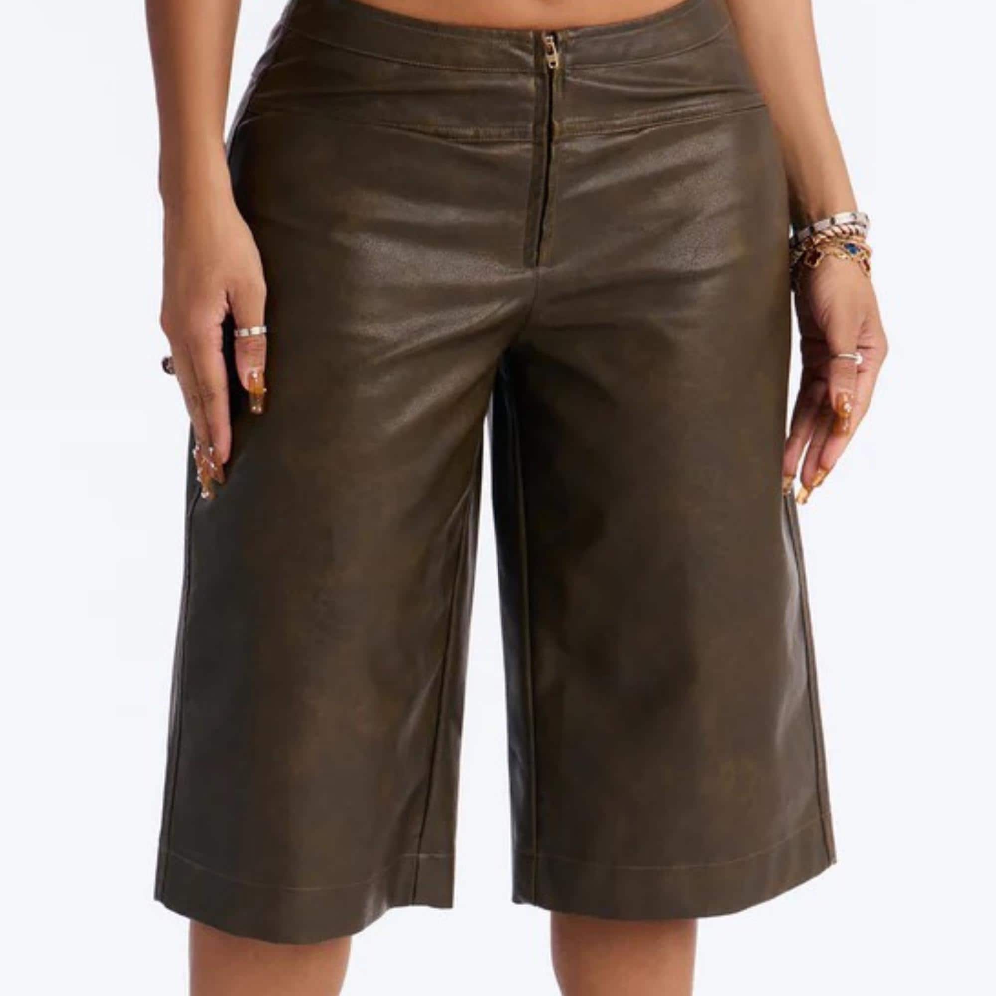 Leather Culottes - Etsy