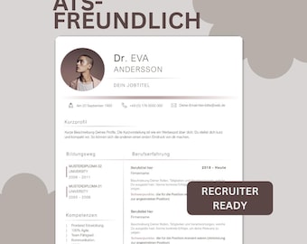 Modern Resume Template Bundle – Resume, Cover Letter & Cover Page | Editable Word CV Template | ATS-Friendly Job Application Pack