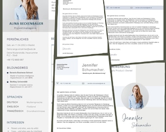 Modern Resume Template Bundle – Resume & Cover Letter | Editable Word CV | ATS-Friendly Job Application