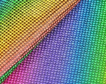 Rhinestones Mesh Fabric, Hot Fix, Self-adhesive Sheet, Shiny Glass, for DIY Crafts, Wedding Dresses, Costumes, Shoes, Bags, Garment Applique