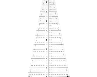 Reglas de plantilla Dresden acrílicas, 10 piezas, forma de pétalo, para proyectos de manualidades, corte, patrones de acolchado, patchwork y costura. Ampliamente utilizadas.