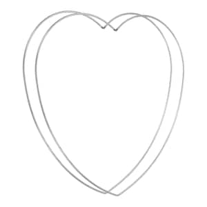 Silberne herzförmige Creolen aus Metall, 1/2-teilig, Macramé-Kranz und Blumenringe für DIY-Traumfänger, Weihnachts- und Dekorationsdekoration