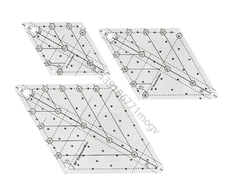 Quilting Template Sewing Ruler, 60g, Acrylic Measuring Tool for Patchwork, DIY Quilting, Dressmaking, Tailoring, Cutting, and Craft Projects