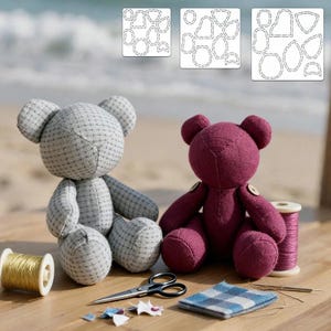 Bear Shape Template, Acrylic Animal Stencil for DIY Quilting, Fabric Cutting, Kids Craft Project, Create your Own, Sewing Pattern
