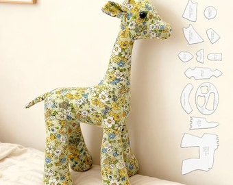 Giraffe Shape Template, 12pcs, Easy to Use Ruler, DIY Sewing Pattern for Craft Projects, Fabric Animal Making, Customized Animal Toy Gift