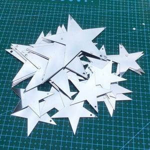 Loose Large Star-Shaped Sequins, 110-320pcs, Sparkling Glitter, for DIY Craft, Sewing, Scrapbooking, Costume Embellishment, Party Decoration
