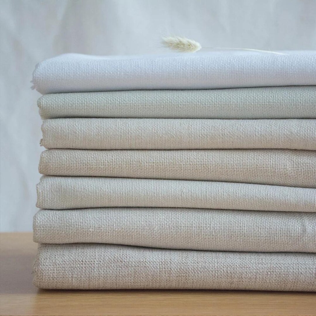 Cotton Linen Rough Organic Fabric,50x150cm Breathable Cloth for DIY ...