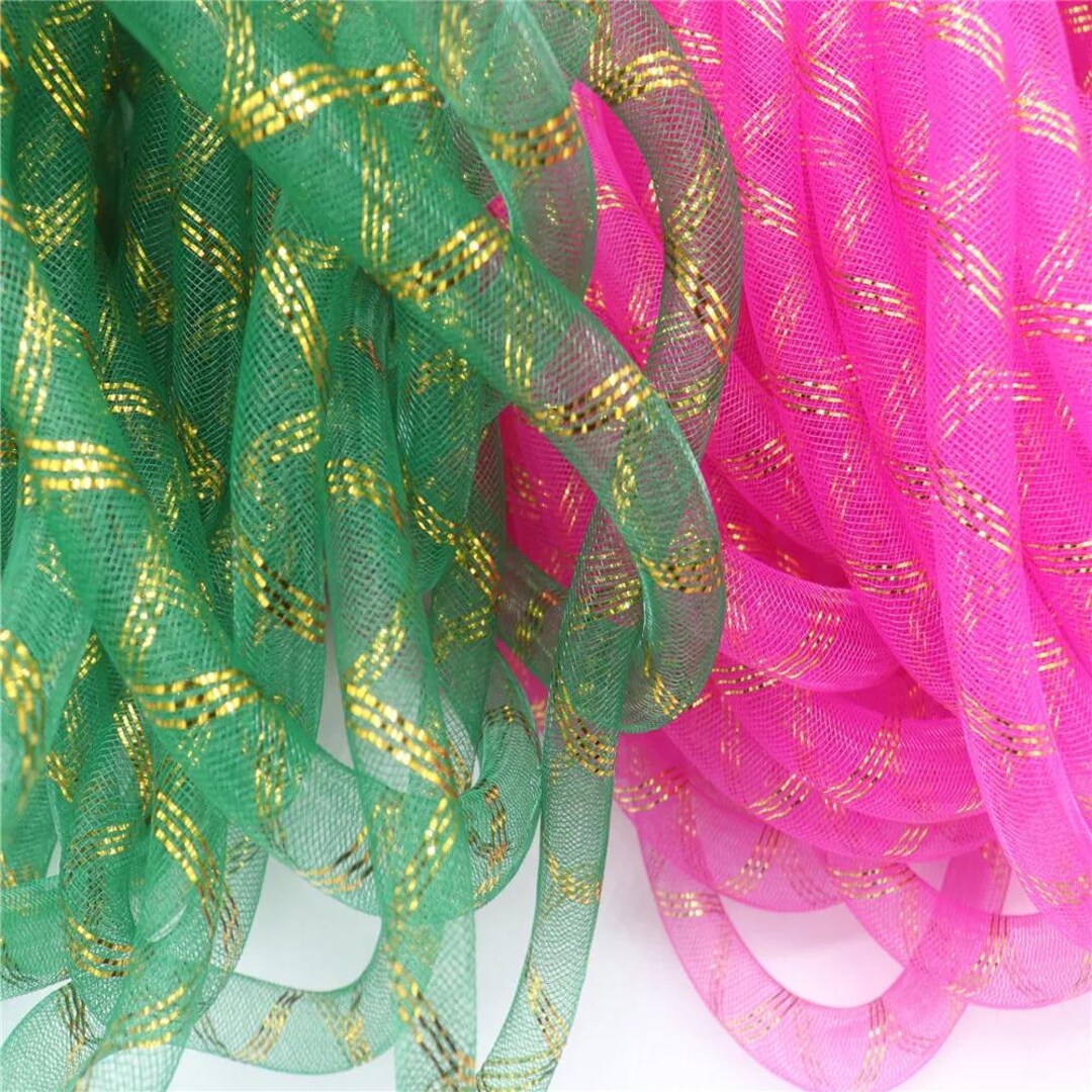 Plastic Tubular With Gold Crin Tube, 16mm 30 Yards, Horsehair Stretch ...