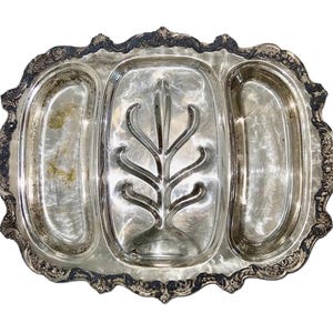 Vintage Poole Silverplate Serving Platter