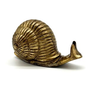 Vintage Brass Snail Figurine