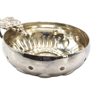 1950s English Silver Plate Tastevin Wine Tasting Cup