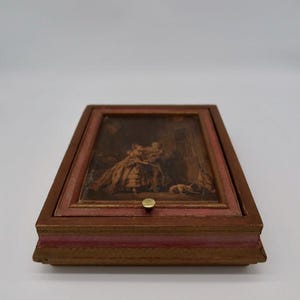Late 19th Century Antique Wooden Jewelry Box