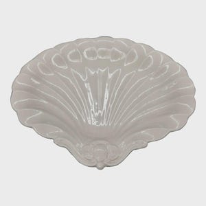 Vintage Spode Imperial White Scallop Shell Dish — Made in England