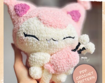 Gatito Juguetón - Patrón Digital de Crochet Amigurumi - PDF - Inglés