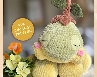 Sleepy Little Turtle - Amigurumi Digital Crochet Pattern - PDF - English