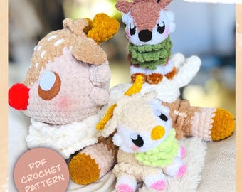 Fluffy Little Goat - Amigurumi Digital Crochet Pattern - PDF - English