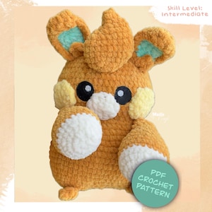 Pequeña Marmota Eléctrica - Patrón de Amigurumi Digital de Crochet - PDF - Inglés