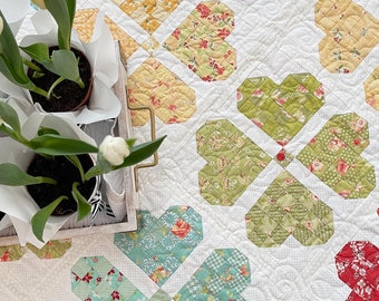 Woven Hearts Quilt Pattern PDF The Pattern Basket