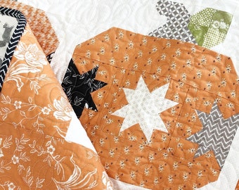 Pumpkin Pie Quilt Schnittmuster PDF The Pattern Basket